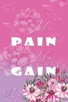 No Pain No Gain: Effective No Stress 12 weeks Weight Loss with Meal and Activity Tracker Planner Log | for Women Bride to be | For A Prettier and Confident You 1672283116 Book Cover