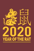 2020 Year of the Rat : Blank Lined Journal for Chinese Zodiac Earth Year of the Rat Writers and Journaling Note Takers 1654502715 Book Cover