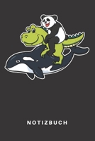 Notizbuch: Notizbuch Notizheft Schreibbuch 110 Seiten Liniert Linien DIN A5 Wasser Meer Ozean Meeress�uger Tyrannosaurus Orca Wal Killerwal Schwertwal Comic Tierpfleger Panda Pandas Pandab�r B�r Dinos 1677187220 Book Cover