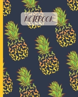 Notebook: Cute Dachshund Pineapple Pattern - Lined Notebook, Diary, Track, Log & Journal - Gift Idea for Boys Girls Teens Men Women (8"x10" 120 Pages) 1702054535 Book Cover