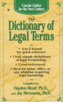 Concise Guides: The Dictionary of Legal Terms (Concise Guides for the Next Century) 0425157121 Book Cover
