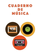 Cuaderno De Musica: Músicos Composición Libro Instrumento Manuscrito Personal Papel Piano Guitarra Estándar 13 Bastón Cuaderno grande / Diario Regalo ... Tapa blanda, Acabado mate (Spanish Edition) B083XVGQ6V Book Cover