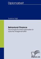 Behavioral Finance 3836659522 Book Cover