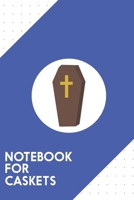 Notebook for Caskets: Dotted Journal with Halloween coffin with cross Design - Cool Gift for a friend or family who loves horror presents! 6x9 180 White dotted pages - You Can Use It for School, Colle 1688246525 Book Cover