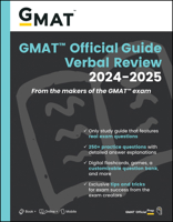 GMAT Official Guide Verbal Review 2024-2025: Book + Online Question Bank 1394260040 Book Cover