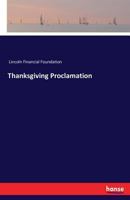 Thanksgiving Proclamation 1015122396 Book Cover