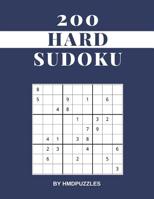 200 Hard Sudoku: Large Print (Just One Puzzle Per Page) Sudoku Puzzlebook Ideal For Kids Adults and Seniors (All Ages) 1076499457 Book Cover