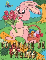 Coloriage de Pâques 4-8 Ans: avec des OEufs, Lapins, Poussins et Plus, Idée Cadeau pour Enfant B08Y5924BB Book Cover