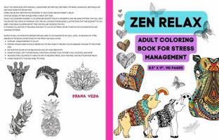 Adult Coloring book Zen Relax: Animals, Landscapes, butterflies, feathers, Patterns, Mushroom And Many More For Relaxation 1963374010 Book Cover