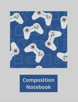 Composition Notebook: Game Controllers Blue 1959053752 Book Cover