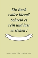 EIN BUCH VOLLER IDEEN? SCHREIB ES REIN UND LASS ES STEHEN !: A5 Notizbuch KARIERT  GEWINNE | ERFOLGSJOURNAL | MONATE | TAGEBUCH | KALENDER | ... | BERUFLICH | TERMIN (German Edition) 1678745618 Book Cover