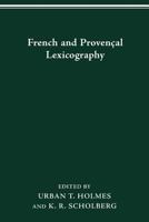 French & Provencal Lexicography 0814253288 Book Cover