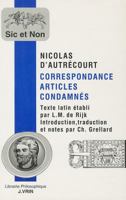 Correspondance Articles Condamnes 2711614883 Book Cover