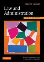 Law and Administration 3ed 0521701791 Book Cover