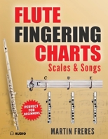 Flute Fingering Charts, Scales & Songs: A Complete Beginner's Reference for playing the Flute 1969068051 Book Cover
