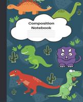 Composition Notebook: Wide Ruled Dinosaur Composition Notebook II 1720154813 Book Cover