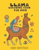 Llama Coloring Book for Kids: Llama Coloring Book for Kids Ages 4-8 B08HT86YV5 Book Cover