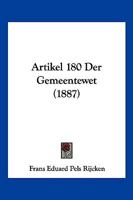 Artikel 180 Der Gemeentewet (1887) 1160796610 Book Cover