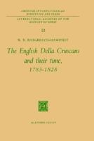 The English Della Cruscans and Their Time, 1783 1828 9024701988 Book Cover