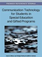 Communication Technology for Students in Special Education and Gifted Programs 160960878X Book Cover