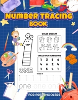 Number Tracing and coloring book: for kids or Kindergarten students B0948JYFGY Book Cover