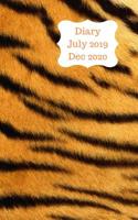 Diary July 2019 Dec 2020: 5x8 pocket size, week to a page 18 month diary. Space for notes and to do list on each page. Perfect for teachers, students and small business owners. Orange tiger stripe des 1080700773 Book Cover