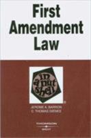 First Amendment Law in a Nutshell: Constitutional Law (Nutshell Series) 0314146113 Book Cover