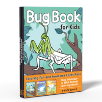 Coloring Fun and Awesome Facts Pack: Bug, Dinosaur, and Wild Animals Coloring Books 0593690044 Book Cover