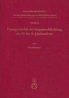 Formgeschichte Der Sangspruchdichtung Des 12. Bis 15. Jahrhunderts 3895009431 Book Cover