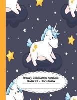 Primary composition notebook: Primary Composition Notebook Story Paper - 8.5"x11" - Grades K-2: Little unicorn Forest Sloth School Specialty Handwriting Paper Dotted Middle Line (Kindergarten Composit 1074318994 Book Cover