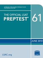The Official LSAT PrepTest 61: (Oct 2010 LSAT) 0982148771 Book Cover