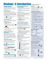 Windows 8 Quick Reference Guide (Cheat Sheet of Instructions, Tips & Shortcuts - Laminated) 1936220687 Book Cover