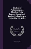 Studies in Philosophy and Theology 1346874654 Book Cover