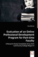 Evaluation of an Online Professional Development Program for Part-Time Faculty 3639063031 Book Cover