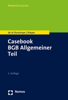 Casebook Bgb Allgemeiner Teil 3848773325 Book Cover