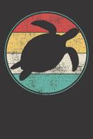 Notebook: Dot Grid Dotted 6x9 120 Pages Vintage Retro Turtle Tortoise Waterturtle Marine Biologist 1082181528 Book Cover
