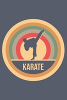 Karate: Retro Vintage Notizbuch A5 Liniert 108 Seiten Notizheft - Geschenk f�r Karateka & Kampfsportler 1704231183 Book Cover