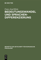 Bedeutungswandel und Sprachendifferenzierung 348452281X Book Cover