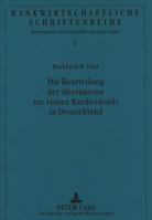 Die Beurteilung Der Alternativen Zur Reinen Bardividende in Deutschland 3631320213 Book Cover