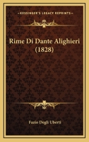 Rime Di Dante Alighieri (1828) 1167553535 Book Cover