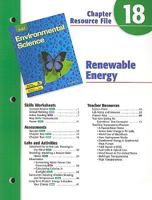Holt Environmental Science Chapter 18 Resource File: Renewable Energy 0030680794 Book Cover