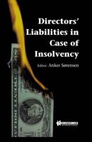 Directors' Liabilities in Case of Insolvency 9041196897 Book Cover