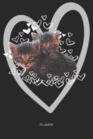 Planer: Katzen Kalender Terminkalender Terminplaner Wochenkalender - Geschenk f�rBabykatzen Fans Katzenliebhaber Katzenbesitzer Frauen zum Geburtstag Weihnachten Ostern Valentinstag - A5 Softcover 120 1074804546 Book Cover