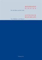 Maximianus Elegien - Appendix Maximiani 3898119521 Book Cover
