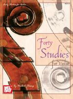 Forty Studies for Violin 0786657847 Book Cover