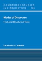 Modes of Discourse: The Local Structure of Texts 0521120624 Book Cover