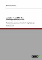 Lernstile im und f�r den Fremdsprachenunterricht 3638915573 Book Cover