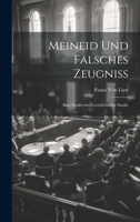 Meineid Und Falsches Zeugniss: Eine Strafrechts-Geschichtliche Studie 1020666943 Book Cover