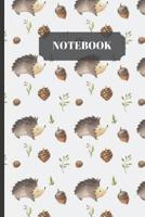 Notebook: cute hedgehog Writing 120 pages Journal - Small Lined (6 x 9 ) 1090847602 Book Cover