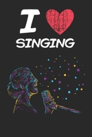 I Love Singing: A Classic Hobby or Passion Journal / Notebook / Diary. Perfect Gift for Birthday or Chirstmas Gift, Better then a Card. 1699293805 Book Cover